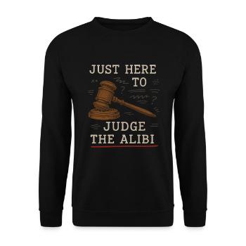 Murderino Fan Forensic Humor - Unisex Sweatshirt - black - Front - Alina (178cm) & Michal (187cm)
