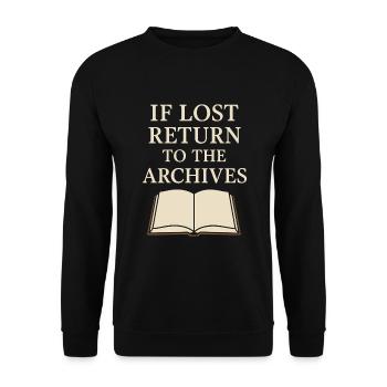 History Historian Humor Weird History History Nerd - Unisex Sweatshirt - black - Front - Alina (178cm) & Michal (187cm)