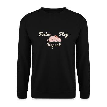 Lapin Maman Lapin Sauvetage Adopter, Acheter - Sweat-shirt Unisexe - noir - Devant - Alina (178cm) & Michal (187cm)