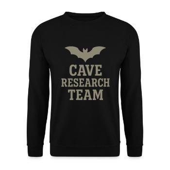Speleologie Cave Science Caving Student Geology - Unisex Pullover - Schwarz - Vorne - Alina (178cm) & Michal (187cm)