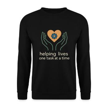 ergothérapeute ot Gift Healthcare Reha - Sweat-shirt Unisexe - noir - Devant - Alina (178cm) & Michal (187cm)