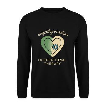 ergothérapeute ot Gift Healthcare Reha - Sweat-shirt Unisexe - noir - Devant - Alina (178cm) & Michal (187cm)