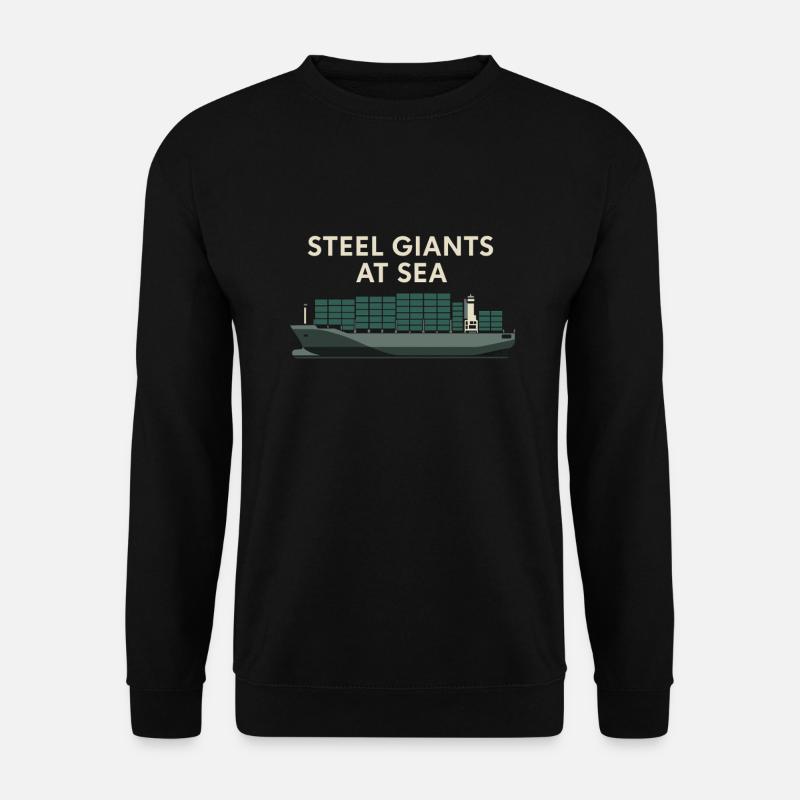 Schiff-sichtgerät Containerschiff Frachtschiff - Unisex Pullover - Schwarz
