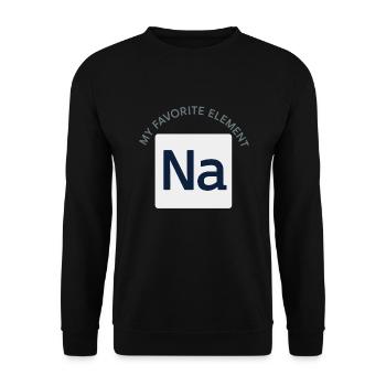 Salzliebhaber Natriumabhängiger Nacl Meme - Unisex Pullover - Schwarz - Vorne - Alina (178cm) & Michal (187cm)