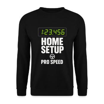 Sim Racing Simulator Cockpit Esports Racer - Sweat-shirt Unisexe - noir - Devant - Alina (178cm) & Michal (187cm)