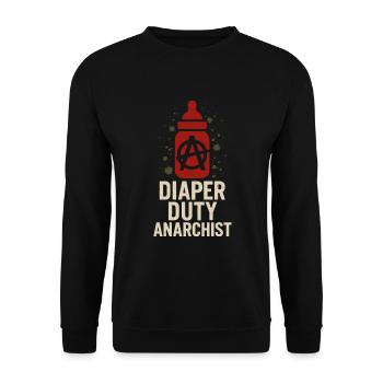 Punk Dad Alternatif Paternité Rebelle - Sweat-shirt Unisexe - noir - Devant - Alina (178cm) & Michal (187cm)