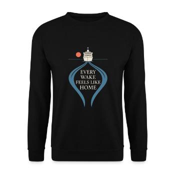 Cruise Addict Funny Cruise Loyalty Ocean - Sweat-shirt Unisexe - noir - Devant - Alina (178cm) & Michal (187cm)