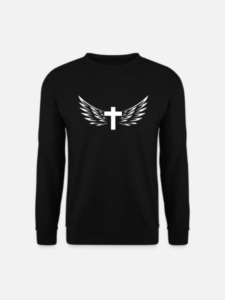 Fluegelkreuz - Unisex Sweatshirt - black