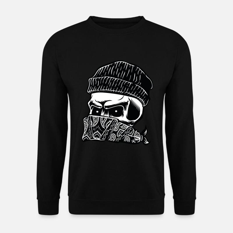 Skull, skull, gear - Unisex Sweatshirt - black