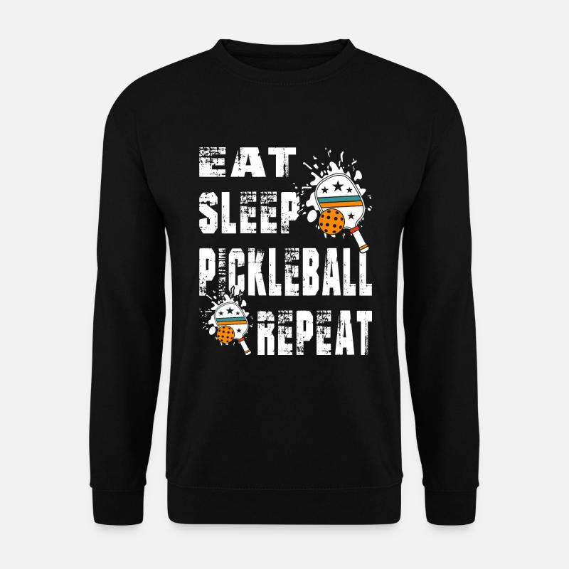 pickleball, t-shirt, - Unisex Sweatshirt - black