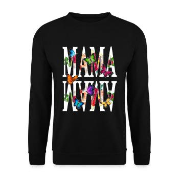 T-shirt fête des mères - Sweat-shirt Unisexe - noir - Devant - Alina (178cm) & Michal (187cm)