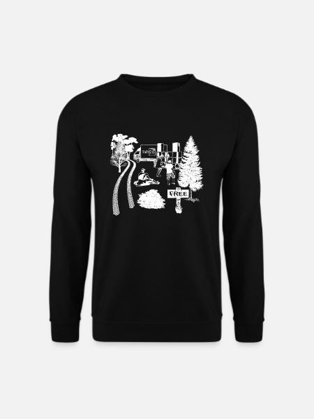 FreeTek Sounsystem free party - Sweat-shirt Unisexe - noir