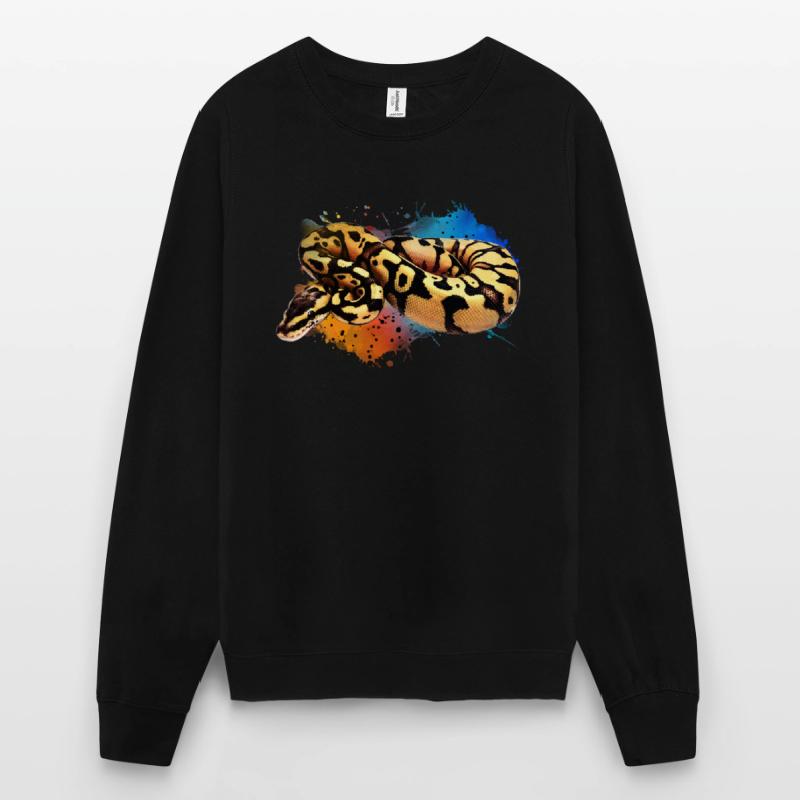 Boule Python Aquarelle Reptile Keeper Snake Design Sweat-shirt Unisexe