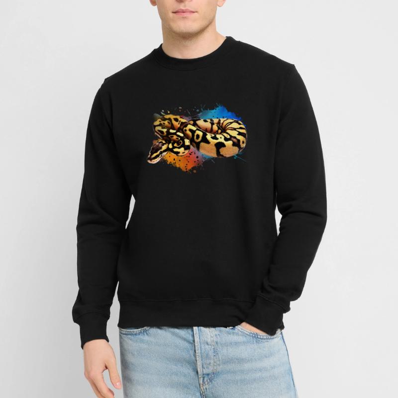 Boule Python Aquarelle Reptile Keeper Snake Design Sweat-shirt Unisexe