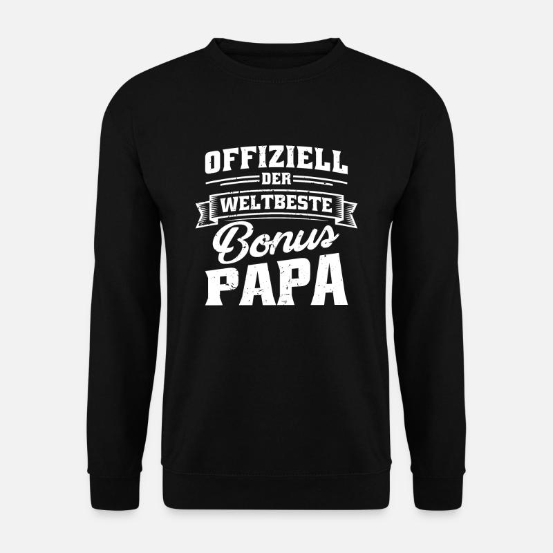 Offiziell der weltbeste Bonus Papa - Unisex Pullover - Schwarz