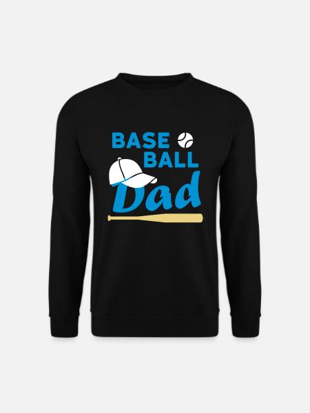 Baseball dad (game ball, baseball cap, baseball sc - Unisex Sweatshirt - black