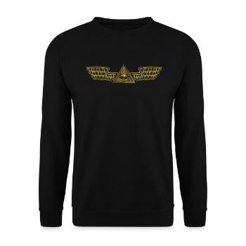 Illuminatti doré - Sweat-shirt Unisexe - noir - Devant - Alina (178cm) & Michal (187cm)