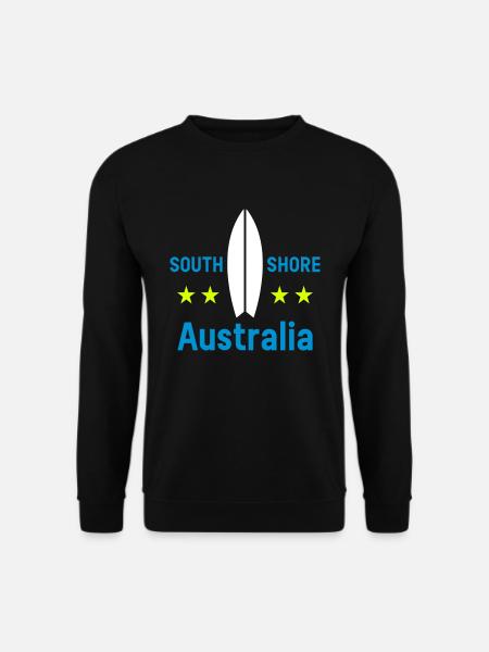 South shore, Australia (surfboard, stars) - Unisex Sweatshirt - black