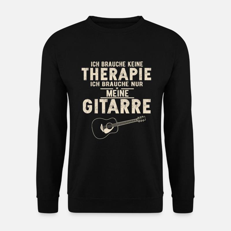 Akustik Gitarre Gitarrist - Unisex Pullover - Schwarz