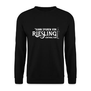 Amoureux du vin Riesling - Sweat-shirt Unisexe - noir - Devant - Alina (178cm) & Michal (187cm)