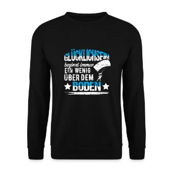 Saut en parachute - Sweat-shirt Unisexe - noir - Devant - Alina (178cm) & Michal (187cm)