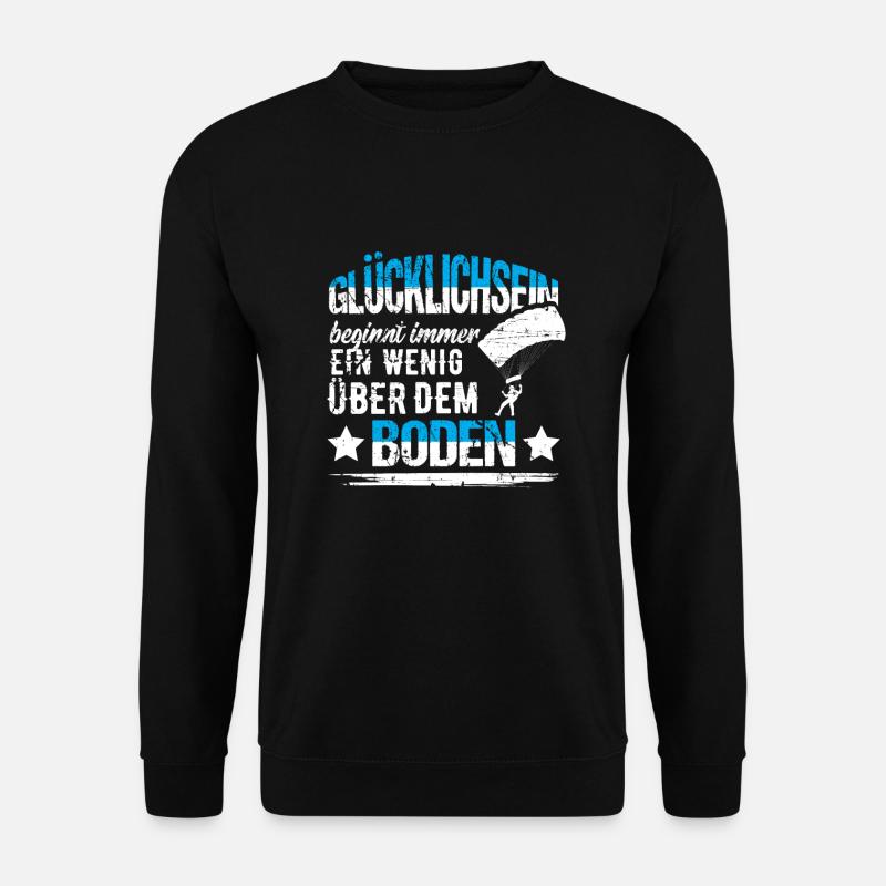 Skydiving parachute jump - Unisex Sweatshirt - black
