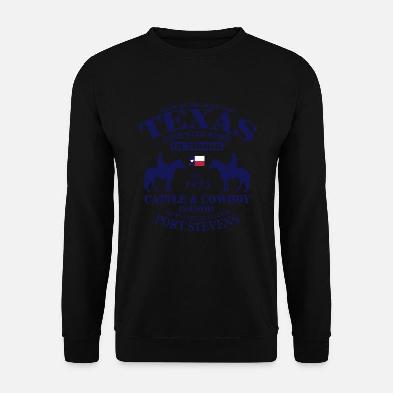 Western Texas Cowboy - Unisex Pullover - Schwarz