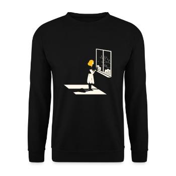 Denken - Unisex Pullover - Schwarz - Vorne - Alina (178cm) & Michal (187cm)