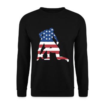 Sport Us Flag Wrestling - Unisex Pullover - Schwarz - Vorne - Alina (178cm) & Michal (187cm)