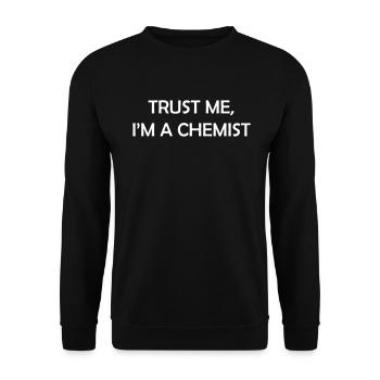 Chemist chemistry student science gift - Unisex Sweatshirt - black - Front - Alina (178cm) & Michal (187cm)