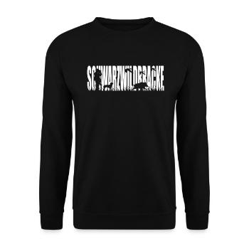 SCHWARZWILDBRACKE Jagdhund Wilsigns Jagd Jäger - Unisex Pullover - Schwarz - Vorne - Alina (178cm) & Michal (187cm)