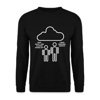 Les développeurs Web - Sweat-shirt Unisexe - noir - Devant - Alina (178cm) & Michal (187cm)
