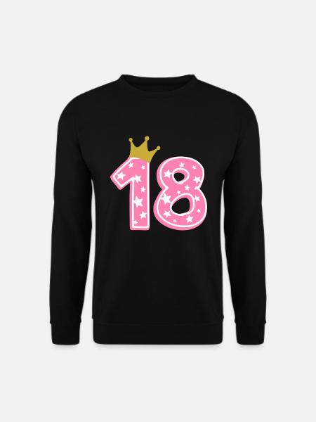 18 Krone 18° compleanno 18 anni - Felpa unisex - nero