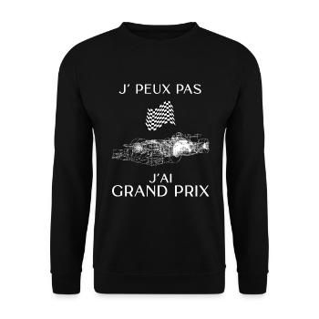 Grand prix Course Automobile - Sweat-shirt Unisexe - noir - Devant - Alina (178cm) & Michal (187cm)
