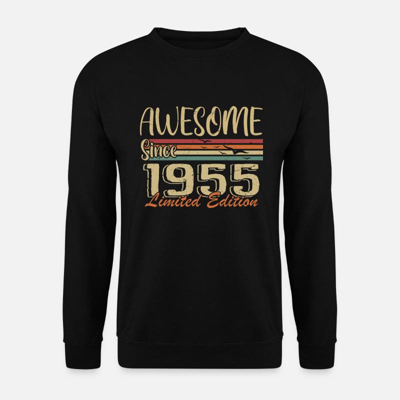 Legenden werden 1955 geboren Jahrgang 1955 - Unisex Pullover - Schwarz