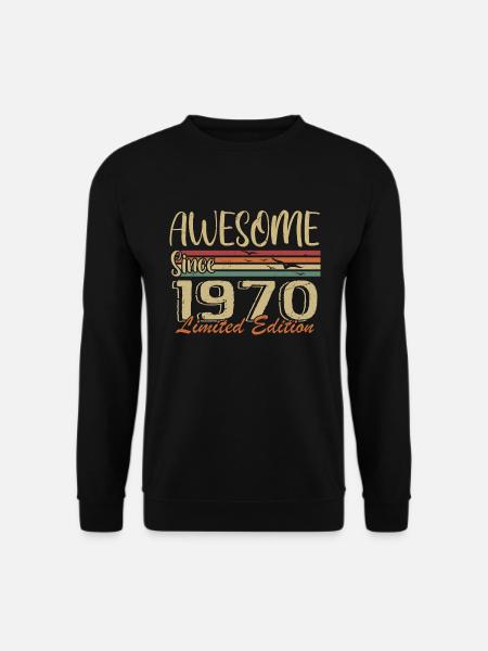 Legenden werden 1970 geboren Jahrgang 1970 - Unisex Pullover - Schwarz