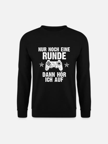 Nur noch eine Runde dann hör ich auf - Unisex Pullover - Schwarz