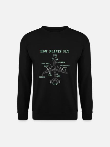 Comment les avions volent - Sweat-shirt Unisexe - noir