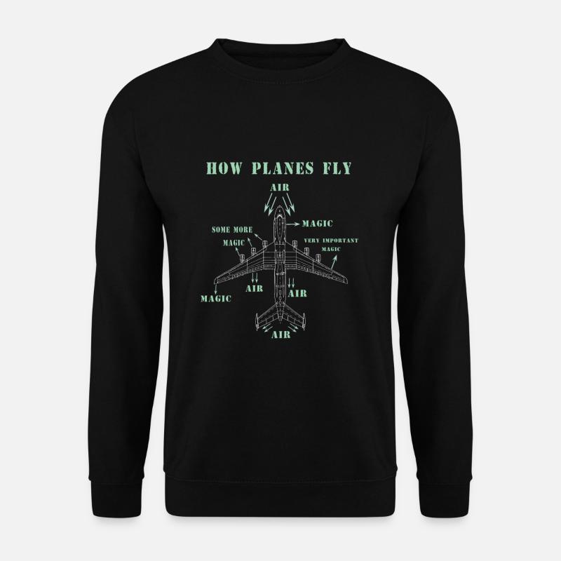 Comment les avions volent - Sweat-shirt Unisexe - noir