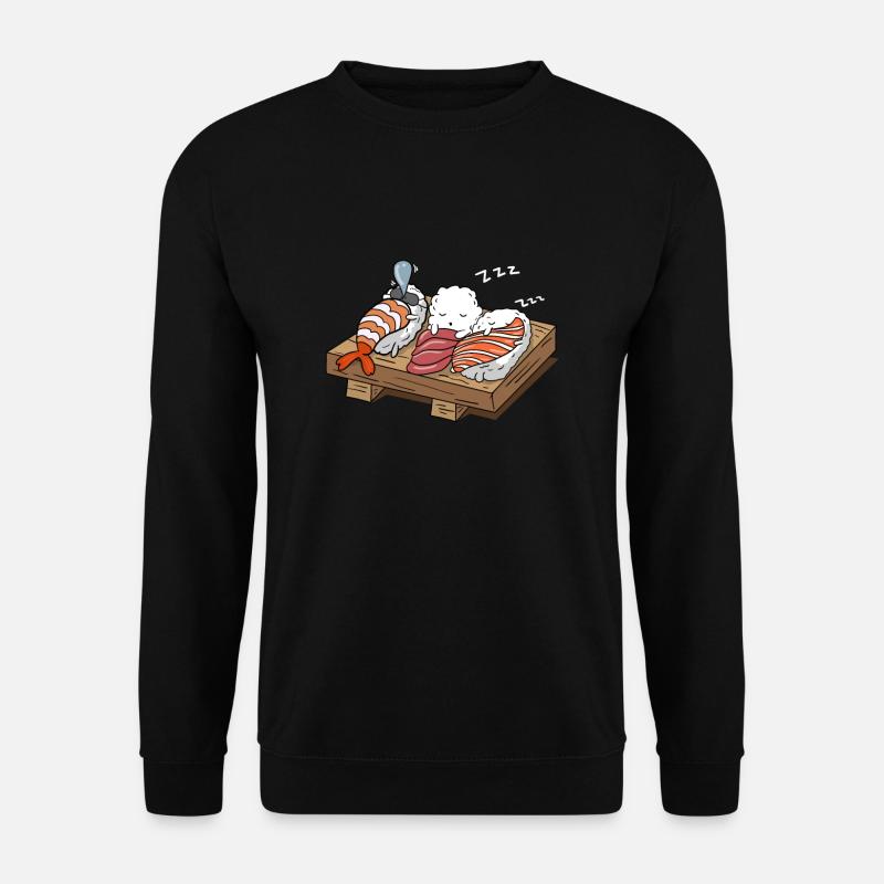 Sleeping sushi | Sleeping sushi | Japan kawaii - Unisex Sweatshirt - black