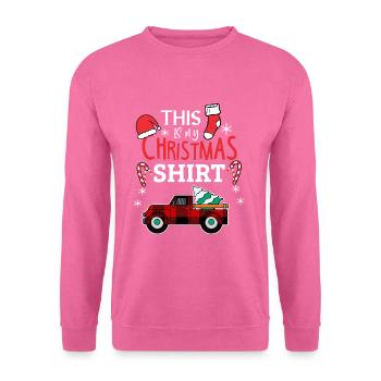 This Is My Christmas Shirt - Sweat-shirt Unisexe - rose - Devant