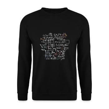 What Part of Math Mathe Solution Math Mathematics - Unisex Sweatshirt - black - Front - Alina (178cm) & Michal (187cm)