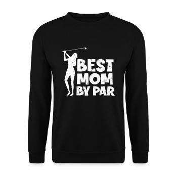 Best Mom By Par Damen Golf Golfspielerin Shirt - Unisex Pullover - Schwarz - Vorne - Alina (178cm) & Michal (187cm)