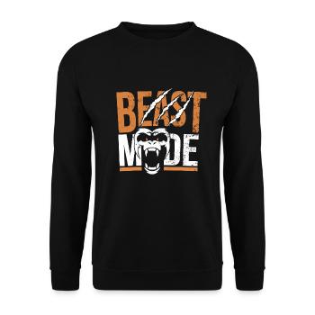 Sport Fitness - Mode Bête - Sweat-shirt Unisexe - noir - Devant - Alina (178cm) & Michal (187cm)