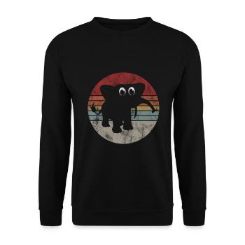 Eléphant éléphant pour enfants - Sweat-shirt Unisexe - noir - Devant - Alina (178cm) & Michal (187cm)