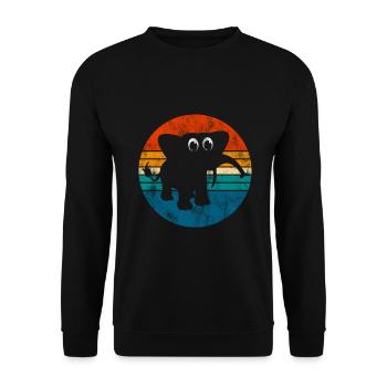 Eléphant éléphant pour enfants - Sweat-shirt Unisexe - noir - Devant - Alina (178cm) & Michal (187cm)