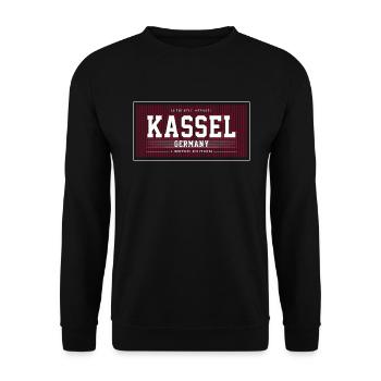 Kassel - Unisex Sweatshirt - black - Front - Alina (178cm) & Michal (187cm)