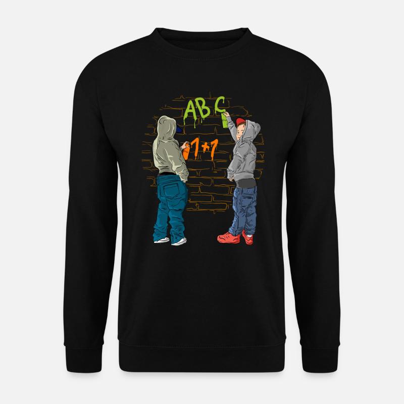 Graffiti Schule - Unisex Pullover - Schwarz