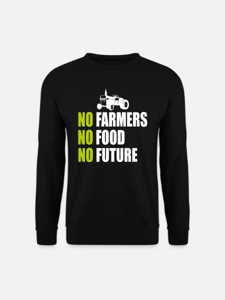 Landwirt Bauern-Demo No Farmers No Food No Future - Unisex Pullover - Schwarz