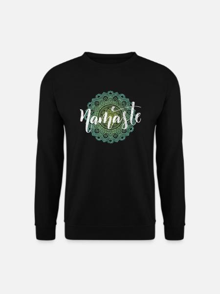Yoga Namaste Meditation Motif - Unisex Sweatshirt - black